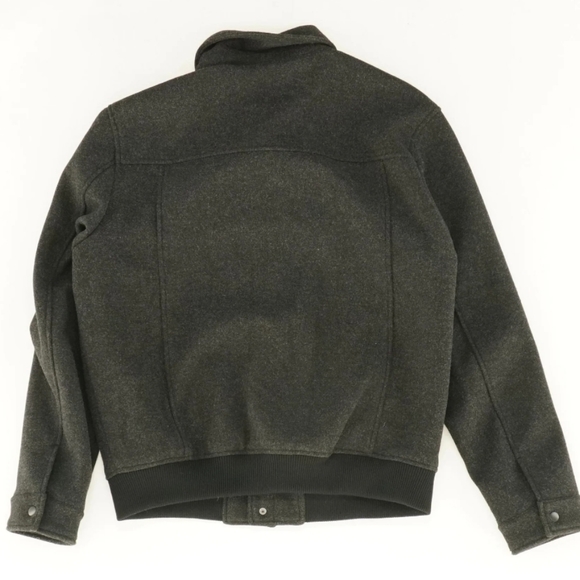 Zara large structure structured bomber standard grey jacket - Picture 2 of 2